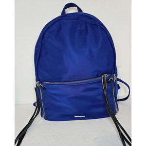 Rebecca Minkoff Backpack Blue Nylon with removable Crossbody Bag